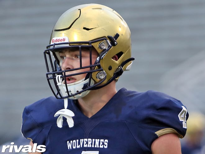 Rivals250 tight end Oscar Delp holds a Michigan Wolverines football recruiting offer from Jim Harbaugh.