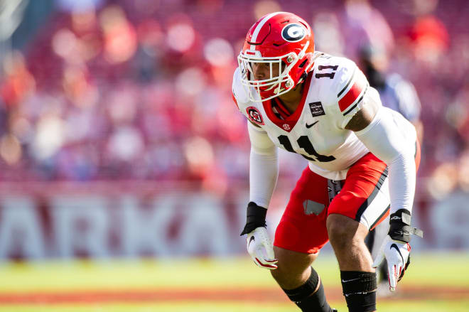 Outside linebacker Jermaine Johnson. (UGA Sports Communications)