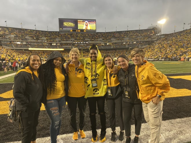 Jada Collins discussed her visit this weekend to Iowa. 