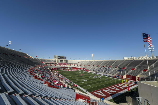 Memorial Stadium during the 2020 college football season, with limited capacity due to the COVID-19 pandemic.