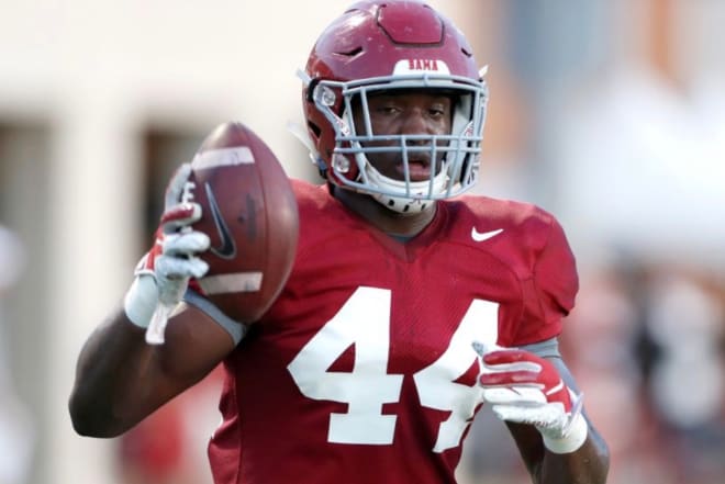 Alabama Crimson Tide linebacker Kevin Harris II. Photo | Alabama Athletics 