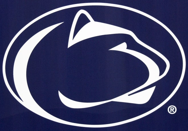 The Penn State Nittany Lions logo as seen at Big Ten Media Days in Indianapolis, Ind. BWI photo