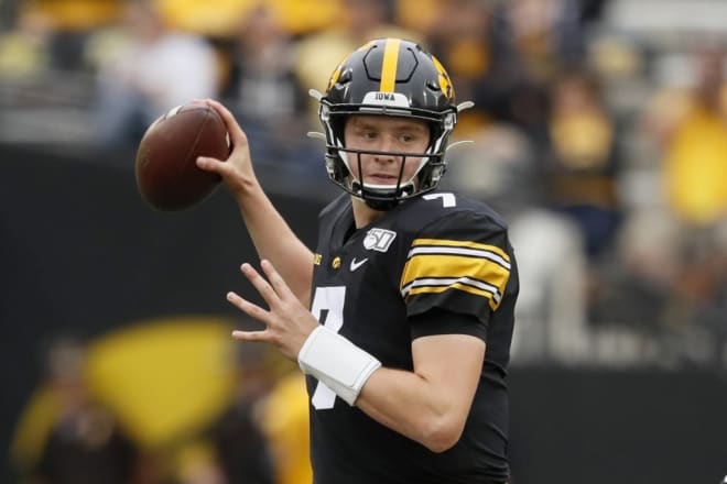 Iowa QB Spencer Petras is prepared for his first start. 