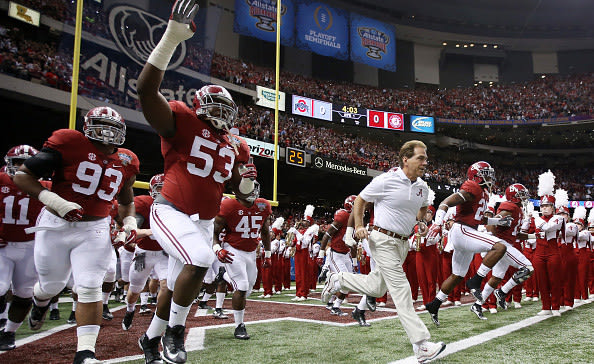 Alabama at 1-0 is No. 1 in both the Coaches and AP Top 25 Rankings 