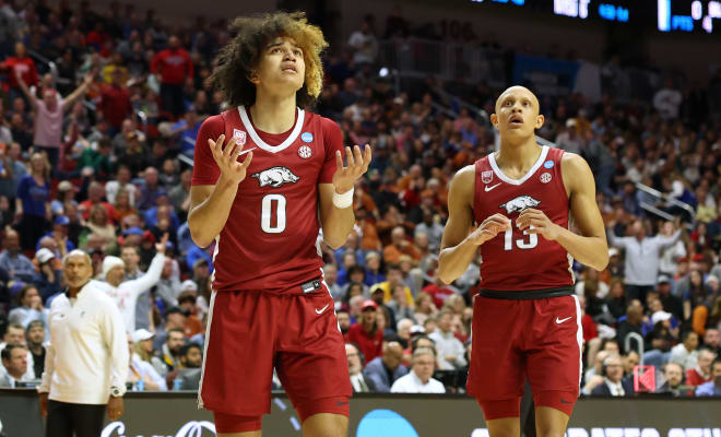 Arkansas' Anthony Black and Jordan Walsh will be looking to raise their draft stock at the NBA Draft Combine.