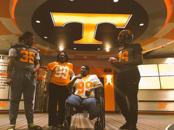 The Gerald family takes in Rocky Top last month.