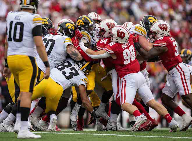 Iowa bested Wisconsin in Madison last season, 15-6. 