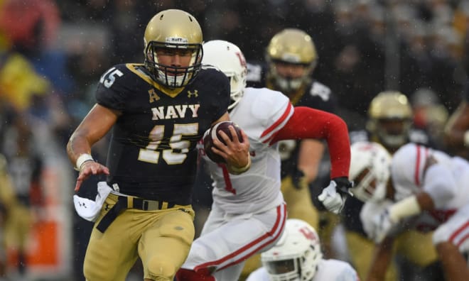 Will Worth leads the Navy offense.