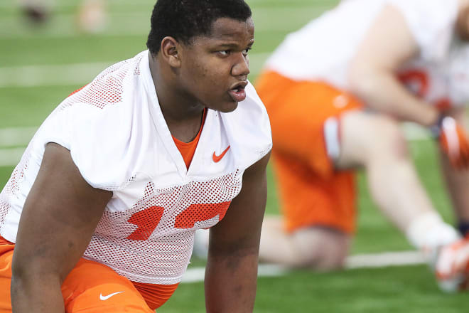 Four-star true freshman tackle Tyler Davis will get no shortage of seasoning this spring in Clemson's depleted defensive tackle stable.