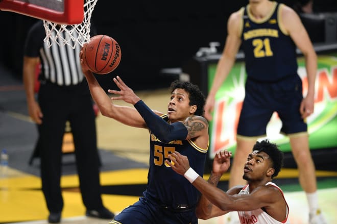 Michigan Wolverines basketball senior guard Eli Brooks is averaging 8.7 points per game.