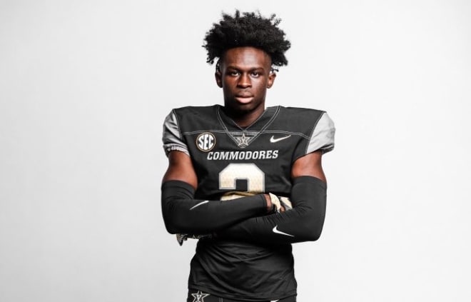 New safety commit Steven Sannieniola on his official visit with Vanderbilt last month