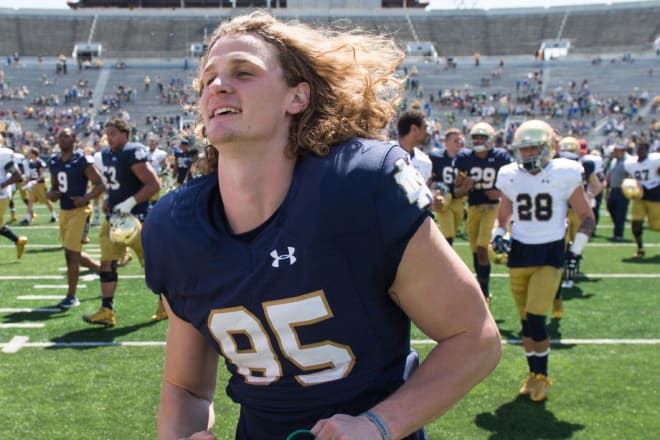 Newsome is the first-ever captain at Notre Dame who is exclusively a punter.