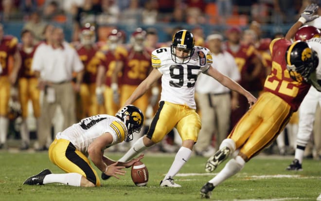 A two-star kicker in the Class of 2000, Nate Kaeding was an All-American at Iowa.