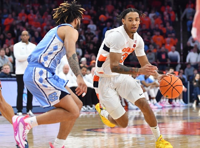 UNC guard RJ Davis was banged up a lot Tuesday, but his impact in doing so was significant.