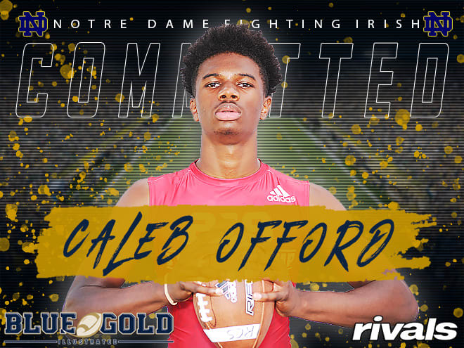 The Notre Dame Fighting Irish and head coach Brian Kelly landed a commitment from cornerback Caleb Offord
