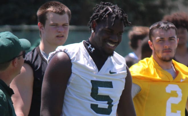 McAdory tight end JaCorey Whitted earned an offer from MSU with his camp performance on Friday.