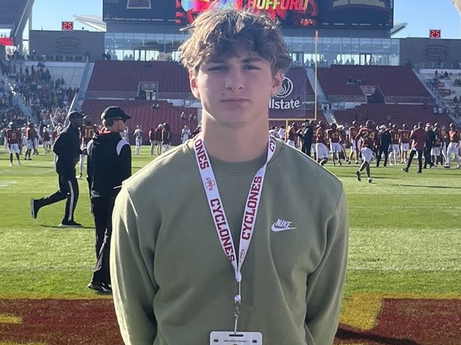 Arrowhead junior quarterback Vance Holt during a visit to Iowa State. 