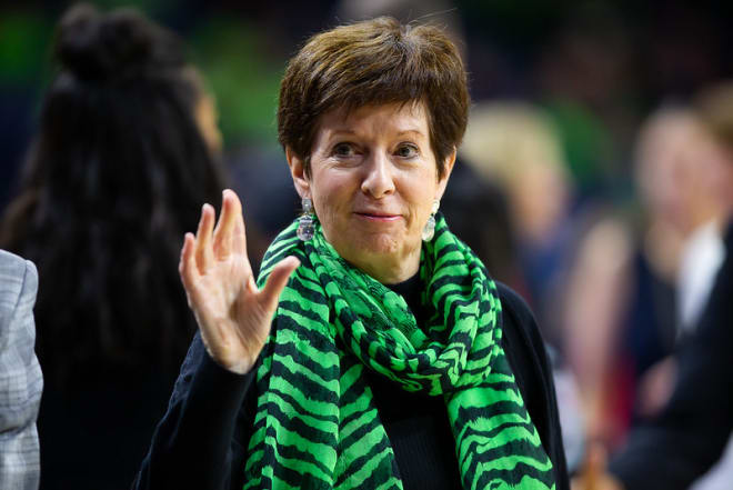 Legendary Notre Dame women’s basketball coach Muffet McGraw