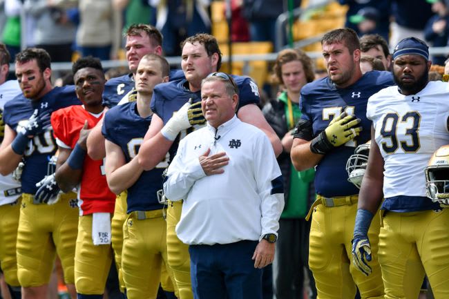 Notre Dame's early over-under for 2017 is 7.5 wins after having it at 9.5 last preseason.