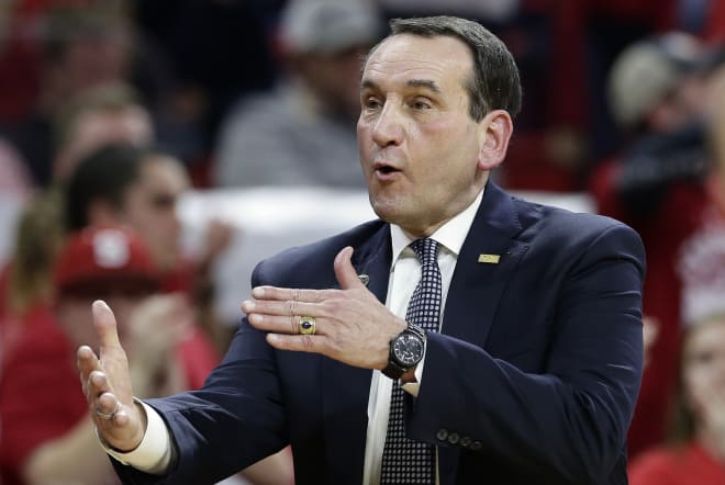 Duke's Mike  Krzyzewski is the highest paid coach in all of college sports, making nearly $9 million per year. 