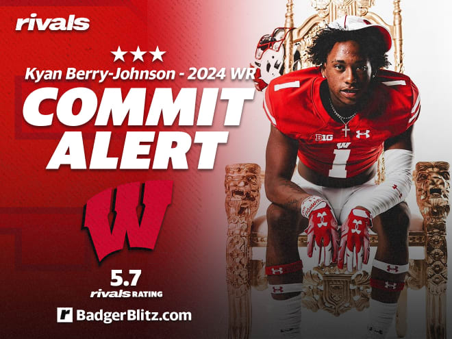 Wisconsin landed 2024 wide receiver Kyan Berry-Johnson on Monday. 