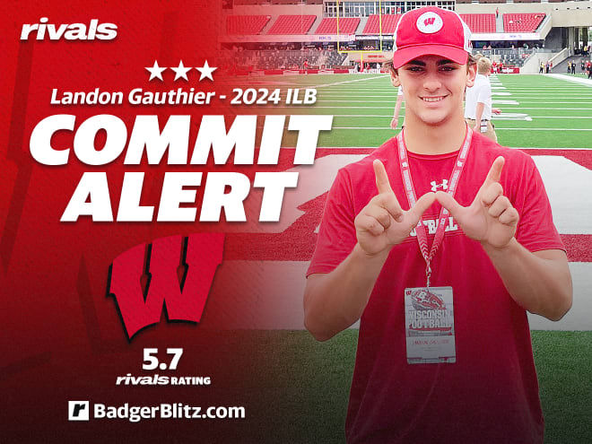 In-state inside linebacker Landon Gauthier announced his commitment to Wisconsin on Wednesday. 