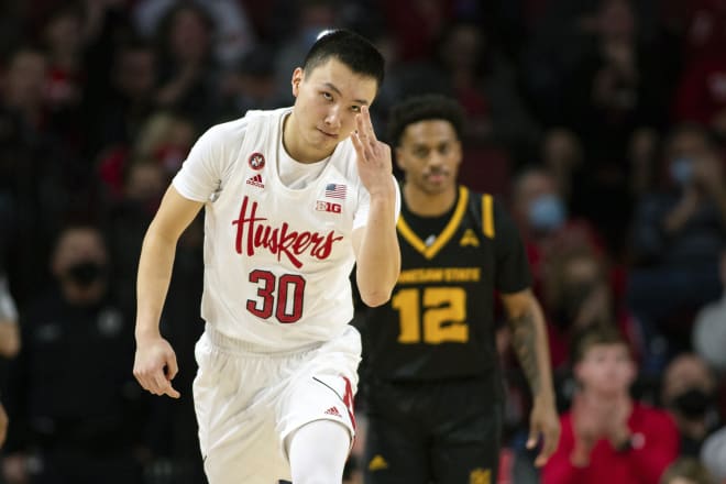 Keisei Tominaga had four of Nebraska's season-high 15 made 3-pointers in a much-needed victory to close non-conference play.