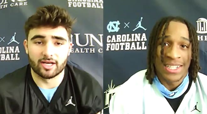 Sam Howell and Trey Morrison met with the media Wednesday to discuss the many things going on with the team and season.