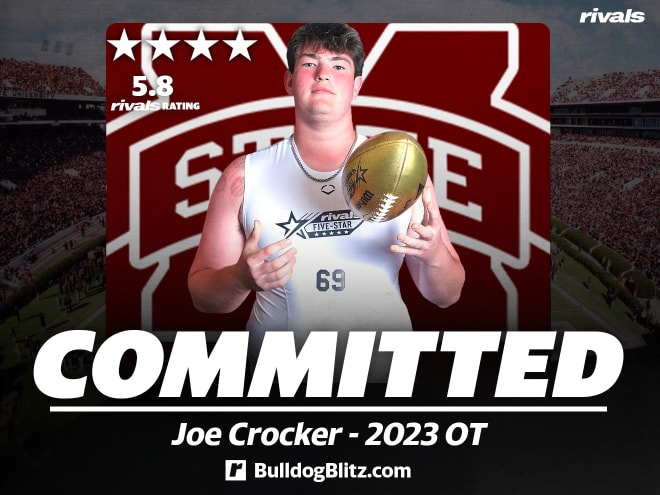Four-star OL Joe Crocker has committed to Mississippi State