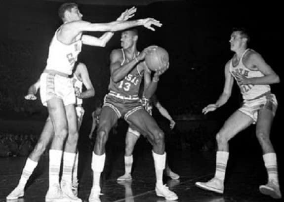 UNC coach Frank McGuire pulled one on Kansas to start the 1957 NCAA title game, and it worked for the Tar Heels.