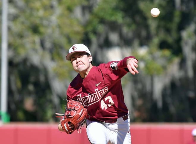 Hubbart K's 13, Toral Homers in Florida State baseball's 13-2 Win