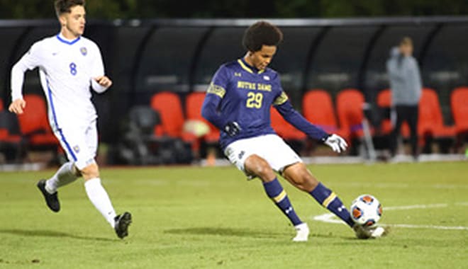 Notre Dame Fighting Irish men’s soccer senior midfielder Mohamed Omar