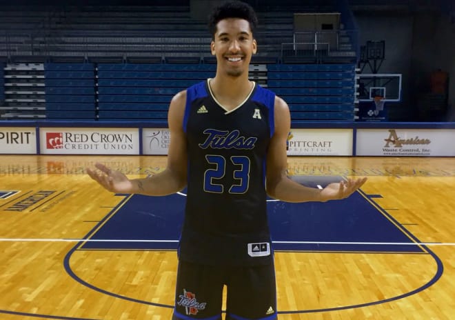 Zeke Moore during his official visit to Tulsa this weekend.
