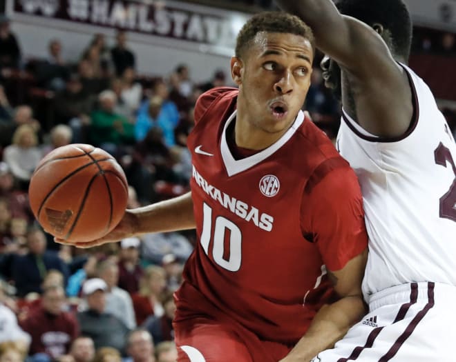 Daniel Gafford finished with 17 points on 8 of 11 shooting for the Razorbacks in the loss