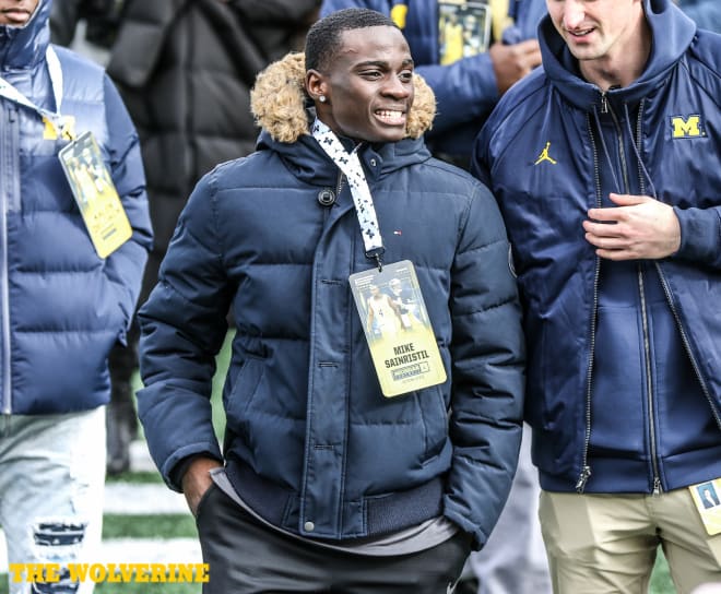 Three-star athlete Mike Sainristil is pledge No. 24 for Michigan in the 2019 class.