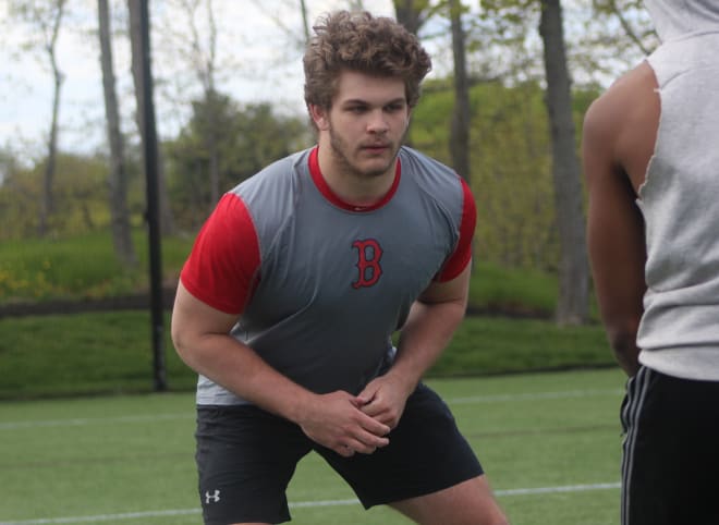 New England linebacker Casey Phinney is committed to Michigan. 