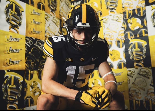 In-state running back Brevin Doll attended the Hawkeye Tailgater on Sunday.