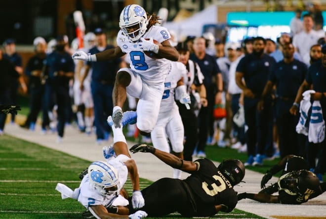 Carter has turned in some amazing runs - and leaps - in his UNC career.