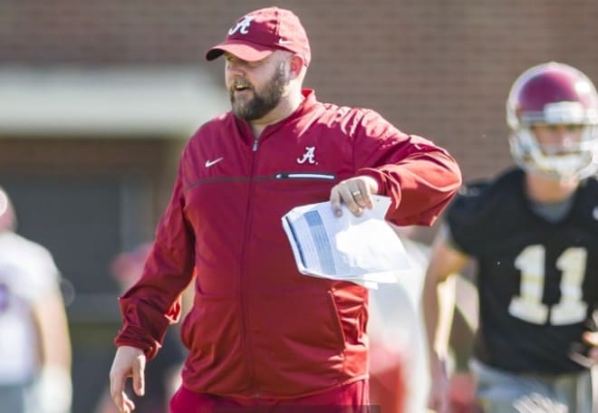 Newly hired offensive coordinator Brian Daboll has generated rave reviews since joining Alabama earlier this year. Photo | Laura Chramer