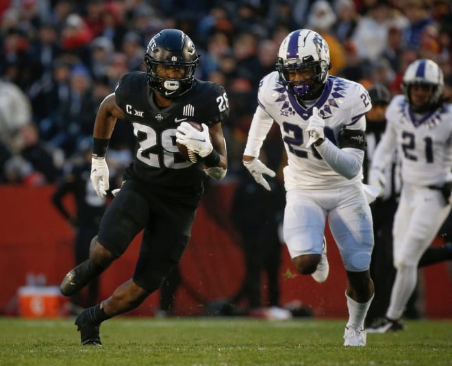 Running back Breece Hall is once again a member of the All-Big 12 First-Team and was named conference offensive player of the year.