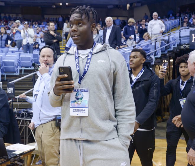 Four-star offensive lineman David Sanders, Jr. out of Providence Day School in Charlotte, NC, was on campus to take everything about North Carolina.