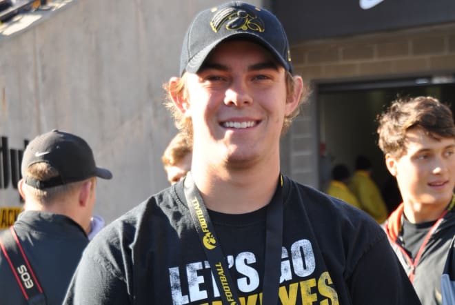 QB commit Peyton Mansell spent the weekend in Iowa City.