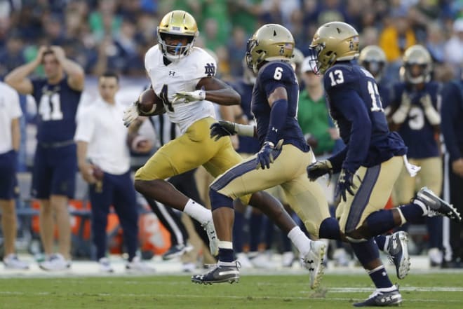Notre Dame Fighting Irish football senior wide receiver Kevin Austin Jr.