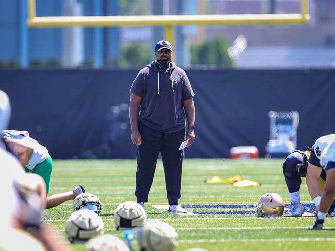 Notre Dame defensive line coach Al Washington is expected to see three of his 2025 defensive end commitments on Friday.