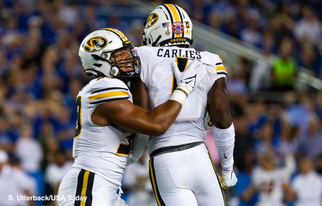 Missouri safety Jaylon Carlies has forced three turnovers in the team's first two games.