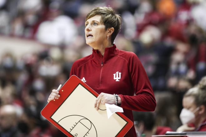 Teri Moren was named one of 15 coaches to the Werner Ladder Naismith Women's Coach of the Year Late Season Watch List.. (IU Athletics)