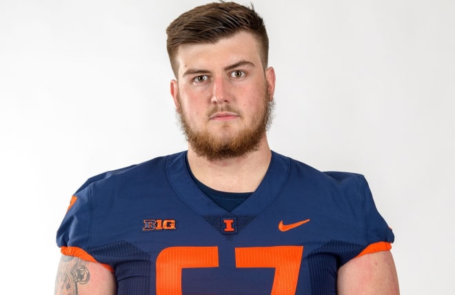 Illinois transfer offensive lineman Brody Wisecarver.