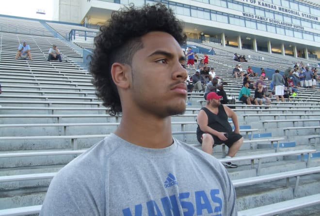 Derby's Kenyon Tabor was one of the first newcomers in the 2017 class to arrive in Lawrence.