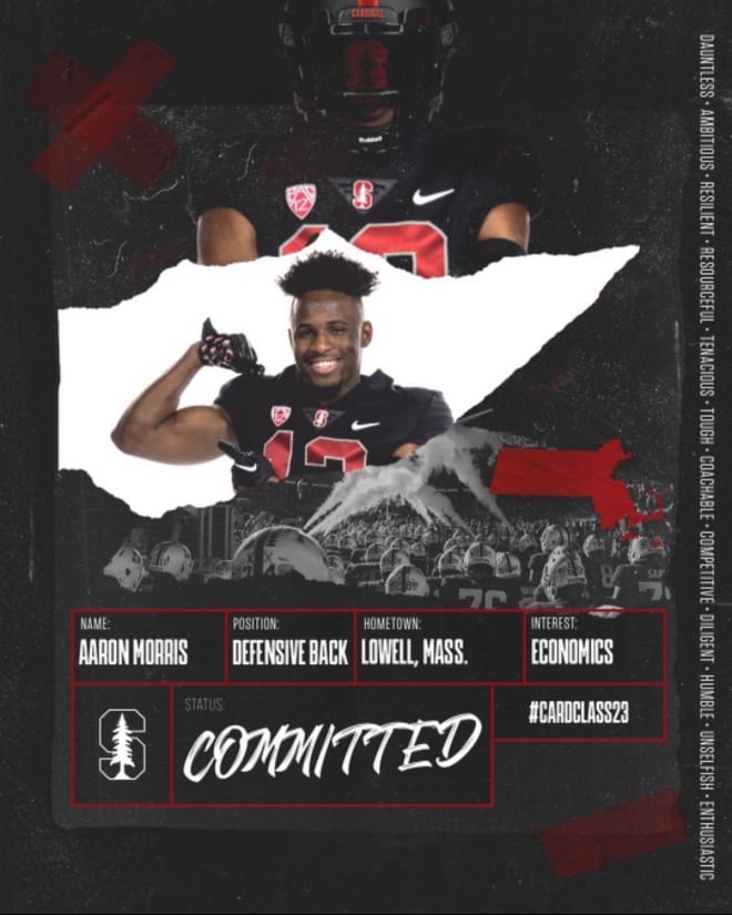 Stanford Football 2023 DB Aaron Morris commits to Stanford