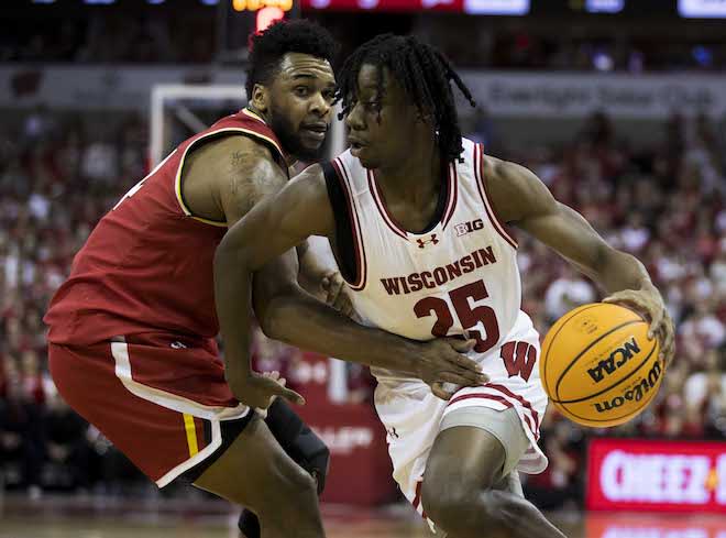 Wisconsin guard John Blackwell is back for his second season at Wisconsin. 